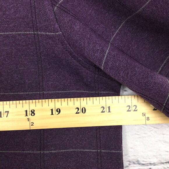 Allen Oliver Men’s Purple Plaid Preppy Collared Short Sleeve Golf Polo Shirt M - Picture 7 of 8